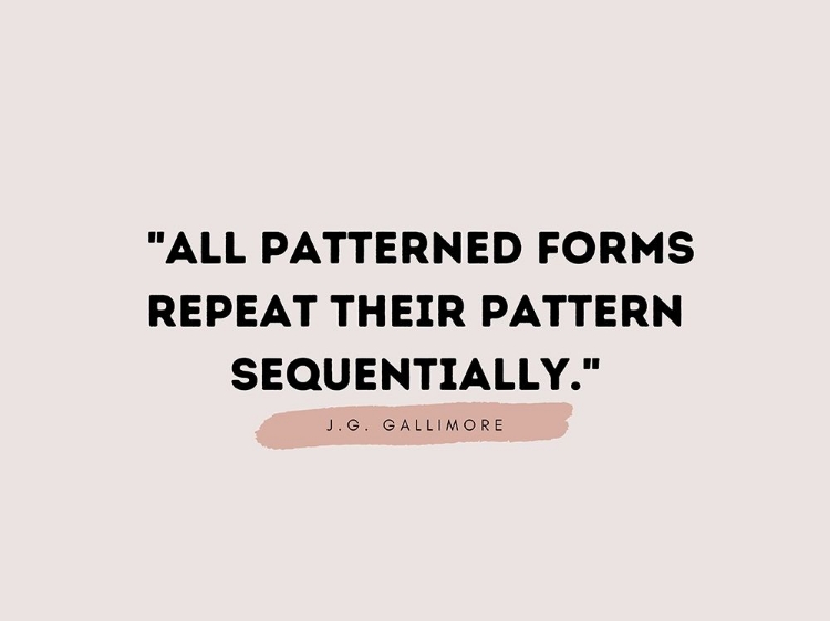 Picture of J.G. GALLIMORE QUOTE: PATTERNED FORMS