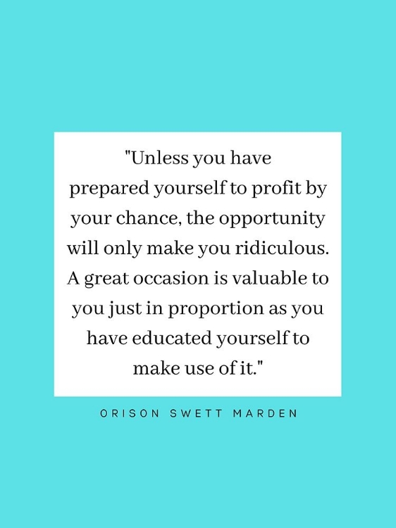 Picture of ORISON SWETT MARDEN QUOTE: PROFIT