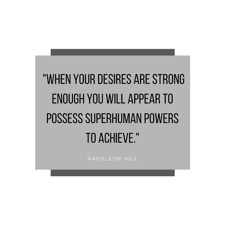 Picture of NAPOLEON HILL QUOTE: SUPERHUMAN POWERS