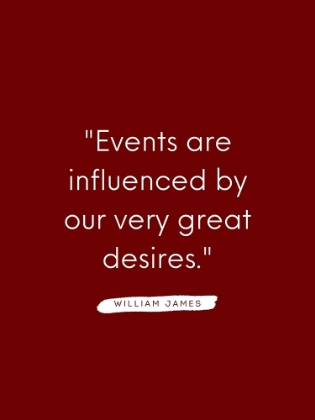 Picture of WILLIAM JAMES QUOTE: VERY GREAT DESIRES