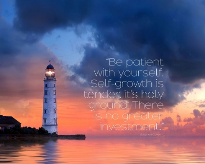 Picture of STEPHEN COVEY QUOTE: BE PATIENT