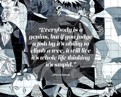 Picture of ALBERT EINSTEIN QUOTE: GENIUS (PICASSO GUERNICA)