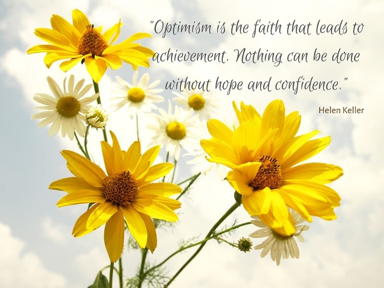 Picture of HELEN KELLER QUOTE: OPTIMISM