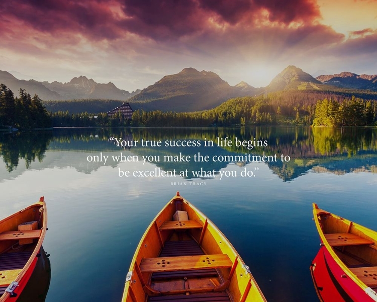 Picture of BRIAN TRACY QUOTE: TRUE SUCCESS