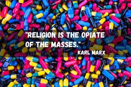 Picture of KARL MARX QUOTE: RELIGION