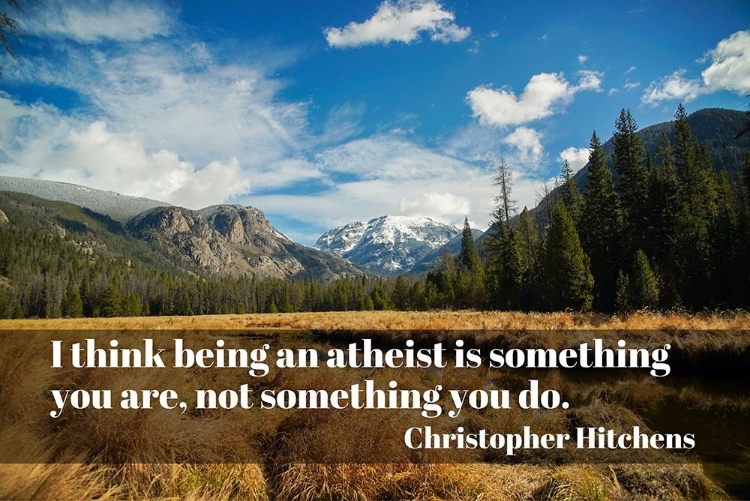 Picture of CHRISTOPHER HITCHENS QUOTE: ATHEIST