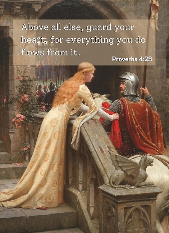 Picture of BIBLE VERSE QUOTE PROVERBS 4:23, EDMUND BLAIR LEIGHTON, GODSPEED