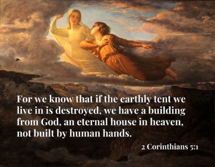 Picture of BIBLE VERSE QUOTE 2 CORINTHIANS 5:1, LOUIS JANMOT - POEM OF THE SOUL 17 THE IDEAL