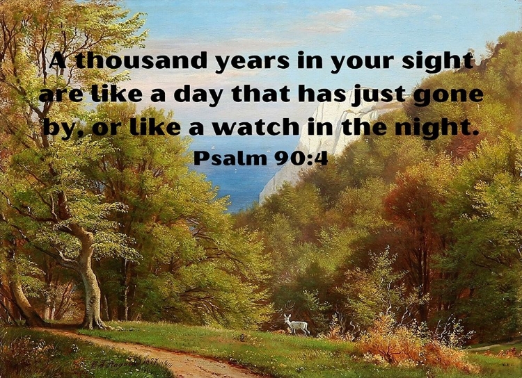 Picture of BIBLE VERSE QUOTE PSALM 90:4, CARL FREDRIK AAGARD - SOMMERDAG PA MONS KLINT