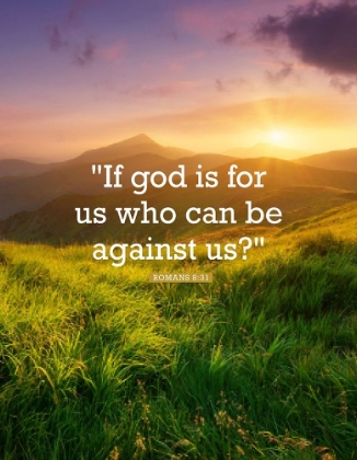 Picture of BIBLE VERSE QUOTE ROMANS 8:31