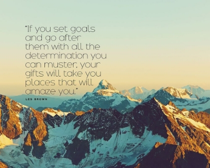 Picture of LES BROWN QUOTE: SET GOALS
