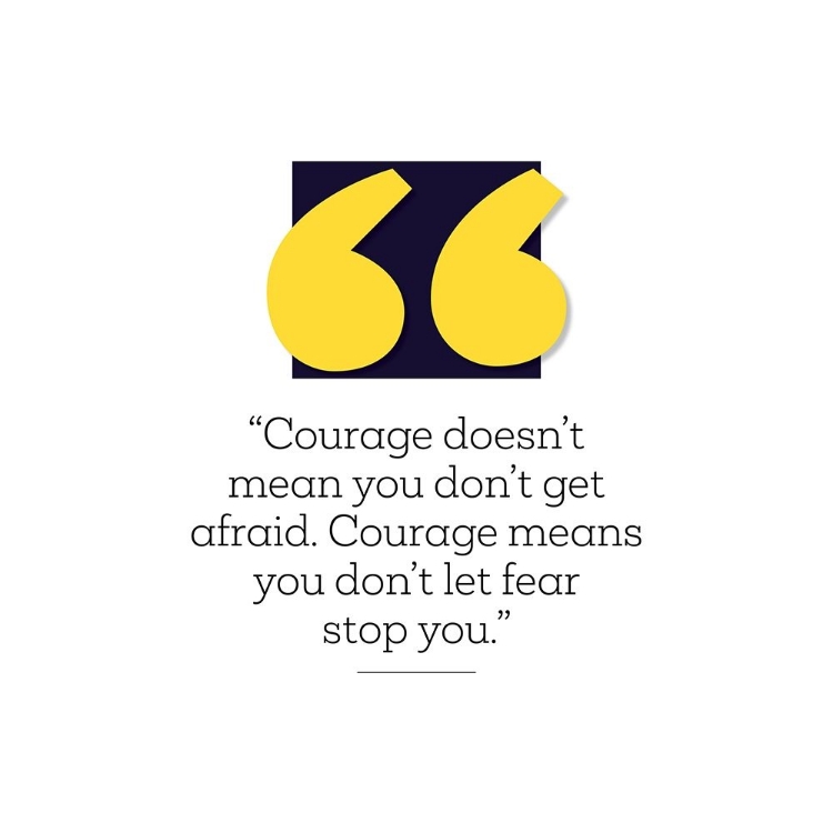 Picture of ARTSY QUOTES QUOTE: COURAGE