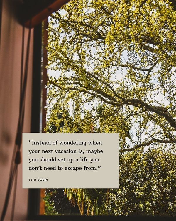 Picture of SETH GODIN QUOTE: VACATION