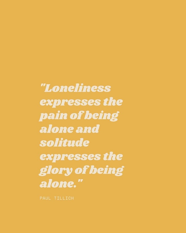 Picture of PAUL TILLICH QUOTE: SOLITUDE