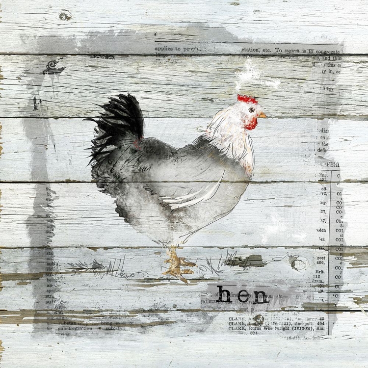 Picture of FARMHOUSE COLLAGE HEN