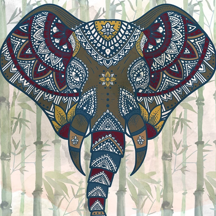 Picture of WATERCOLOR MANDALA ELEPHANT