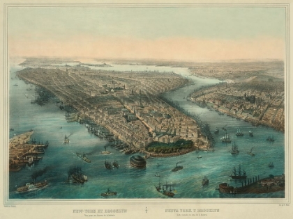 Picture of BIRDS-EYE VIEW OF MANHATTAN, NEW YORK