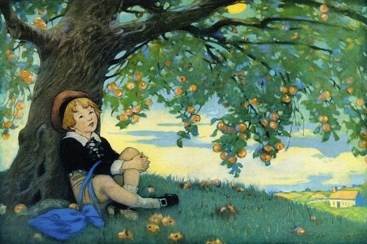 Picture of BOY UNDER AN APPLE TREE