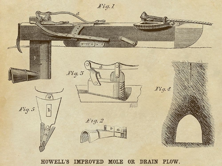 Picture of HOWELLS IMPROVED MOLE OR DRAIN PLOW