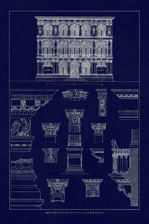 Picture of PALAZZO VENDRAMIN-CALERGI AT VENICE (BLUEPRINT)