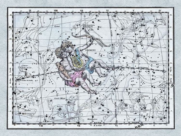 Picture of MAPS OF THE HEAVENS: GEMINI - THE TWINS - CASTOR AND POLLUX