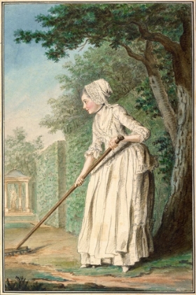 Picture of THE DUCHESS OF CHAULNES AS A GARDENER IN AN ALLEE, 1771