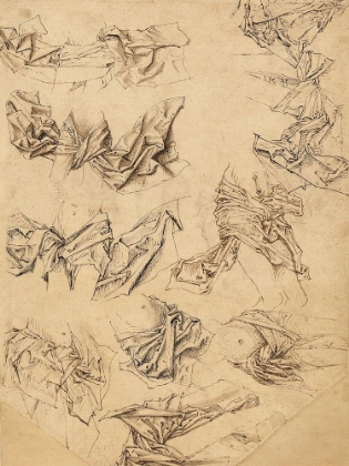 Picture of STUDIES OF CHRISTS LOINCLOTH (RECTO); STUDIES OF BOOKBINDINGS AND OF CHRISTS LOINCLOTH (VERSO)