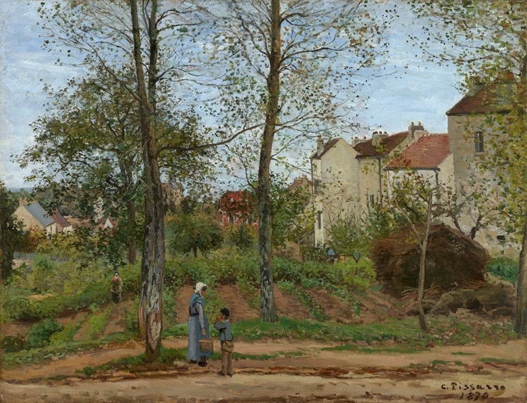 Picture of HOUSES AT BOUGIVAL (AUTUMN)