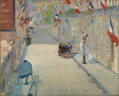 Picture of THE RUE MOSNIER WITH FLAGS