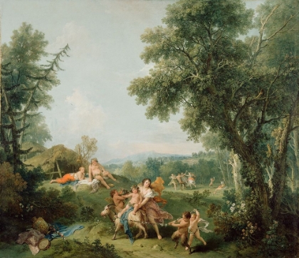 Picture of LANDSCAPE WITH THE EDUCATION OF BACCHUS