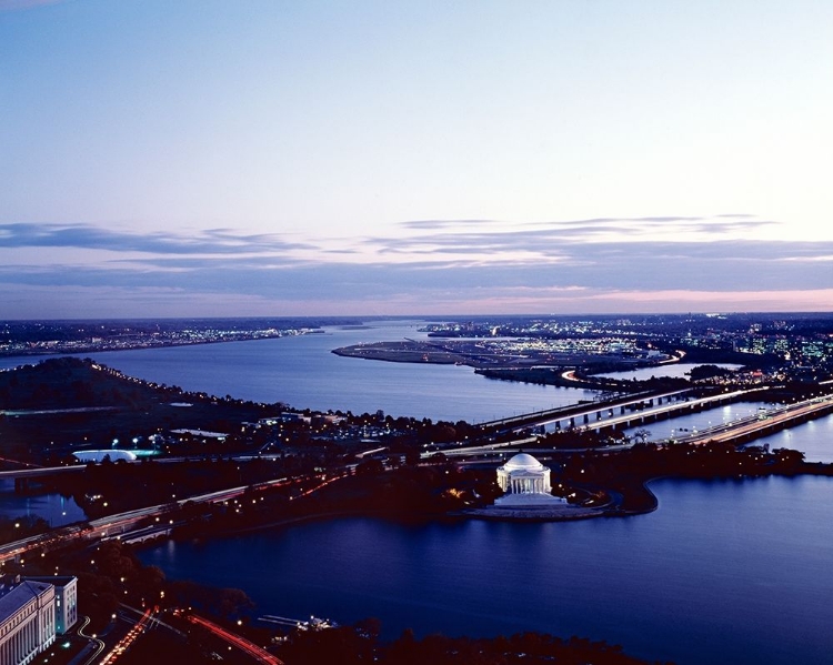 Picture of JEFFERSON MEMORIAL TAKEN FROM AN OPEN WINDOW IN THE WASHINGTON MONUMENT, WASHINGTON, D.C.