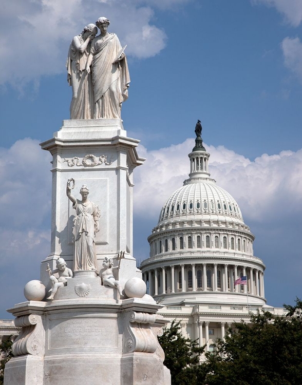 Picture of THE PEACE MONUMENT LOCATED IN PEACE CIRCLE ON THE GROUNDS OF THE U.S. CAPITOL, FIRST ST. AND PENNSYL