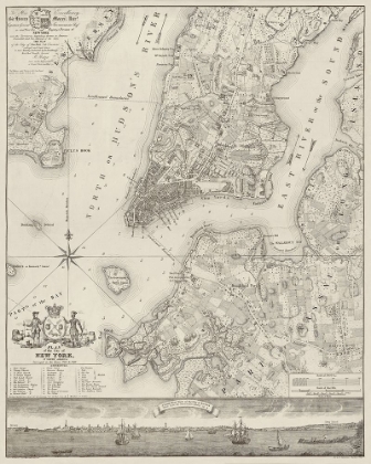 Picture of PLAN OF THE CITY OF NEW YORK, COPIED FROM THE RATZER MAP. SURVEYED IN THE YEARS 1766-1767.