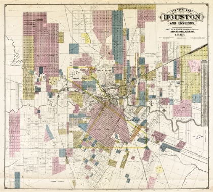 Picture of CITY OF HOUSTON AND ENVIRONS, 1895