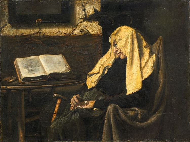 Picture of OLD WOMAN ASLEEP