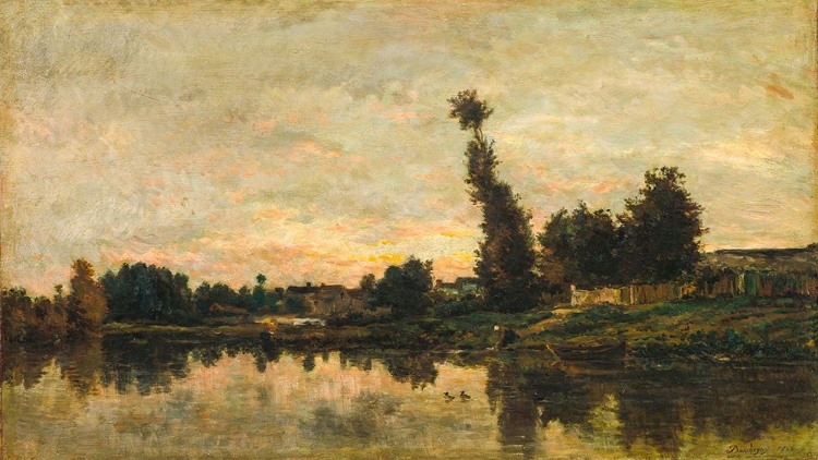 Picture of SUNSET ON THE RIVER OISE