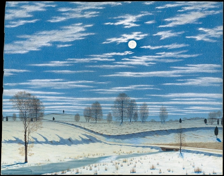 Picture of WINTER SCENE IN MOONLIGHT