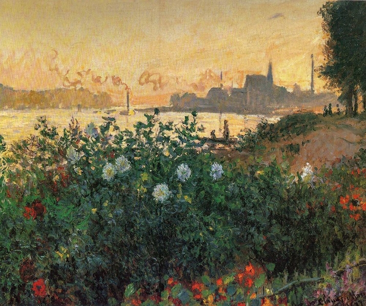 Picture of FLOWERED RIVERBANK, ARGENTEUIL