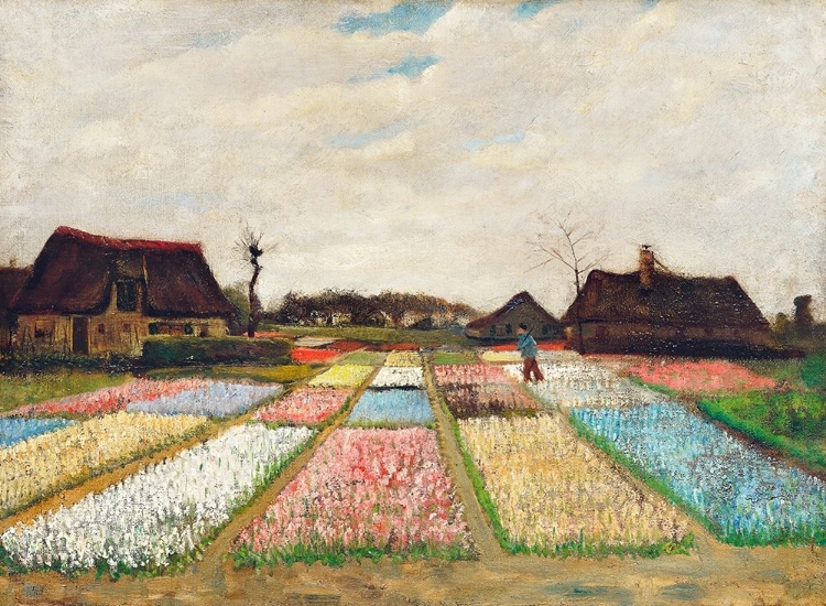 Picture of FLOWER BEDS IN HOLLAND (1883)