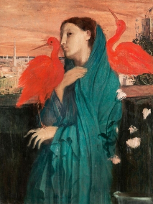 Picture of YOUNG WOMAN WITH IBIS