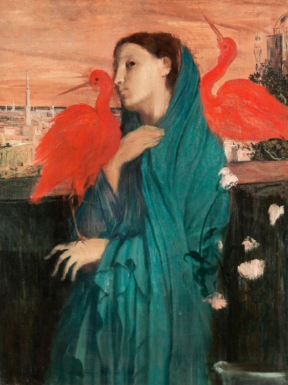 Picture of YOUNG WOMAN WITH IBIS