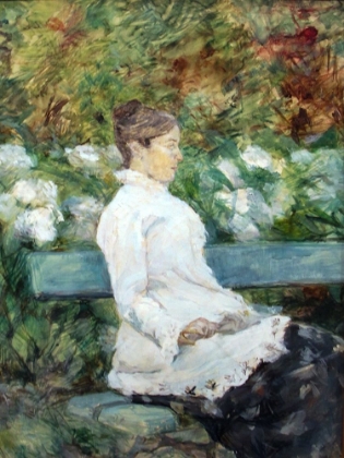 Picture of MADAM COUNTESS ADELE DE TOULOUSE-LAUTREC IN THE GARDEN OF MALROME