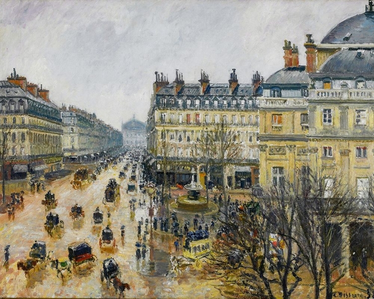 Picture of PLACE DU THEATRE FRANCAIS, PARIS, RAIN