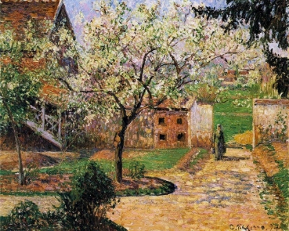 Picture of PLUM TREES IN BLOSSOM, ERAGNY