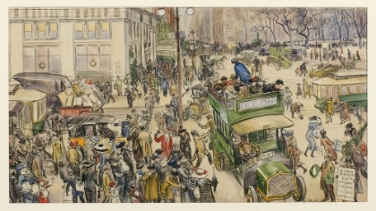 Picture of CHRISTMAS SHOPPERS, MADISON SQUARE