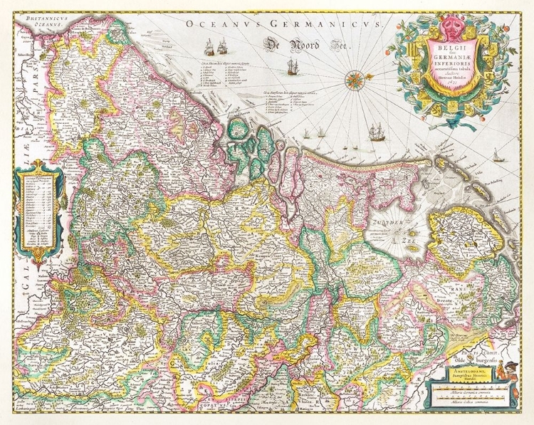 Picture of MAP OF THE NETHERLANDS 1631