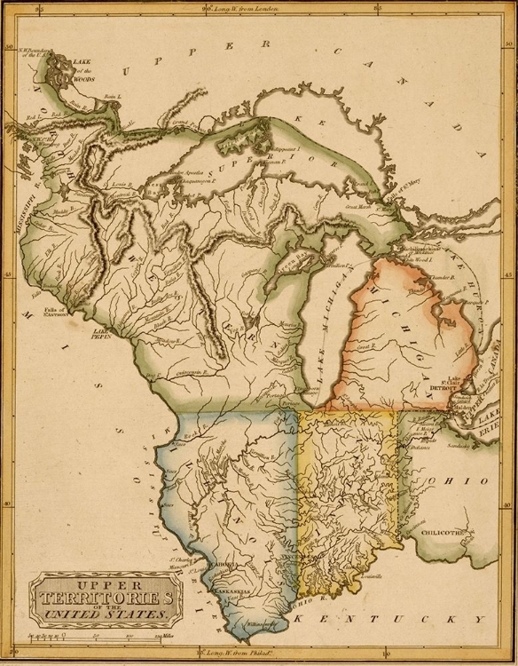 Picture of UPPER TERRITORIES OF THE UNITED STATES 1817