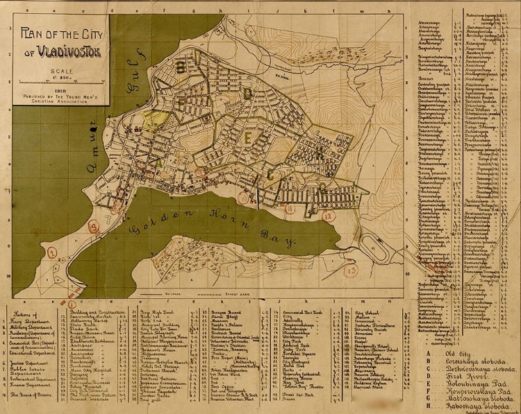 Picture of PLAN OF VLADAVOSTOK 1918