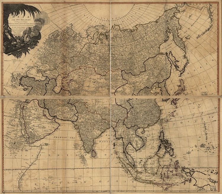 Picture of ASIA AND ITS ISLANDS ACCORDING TO DANVILLE