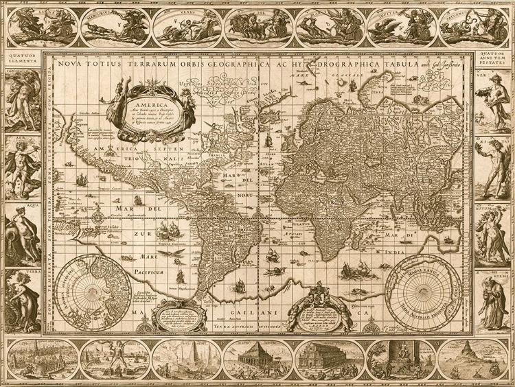 Picture of WORLD MAP 1606